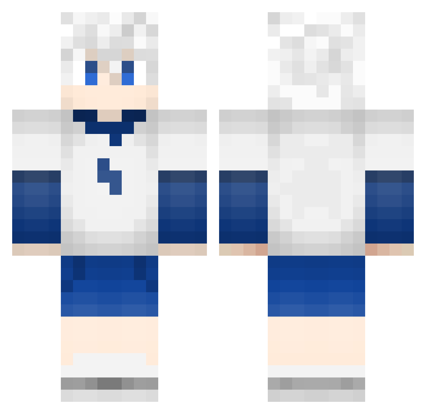 Jinn Minecraft skin, front and back view