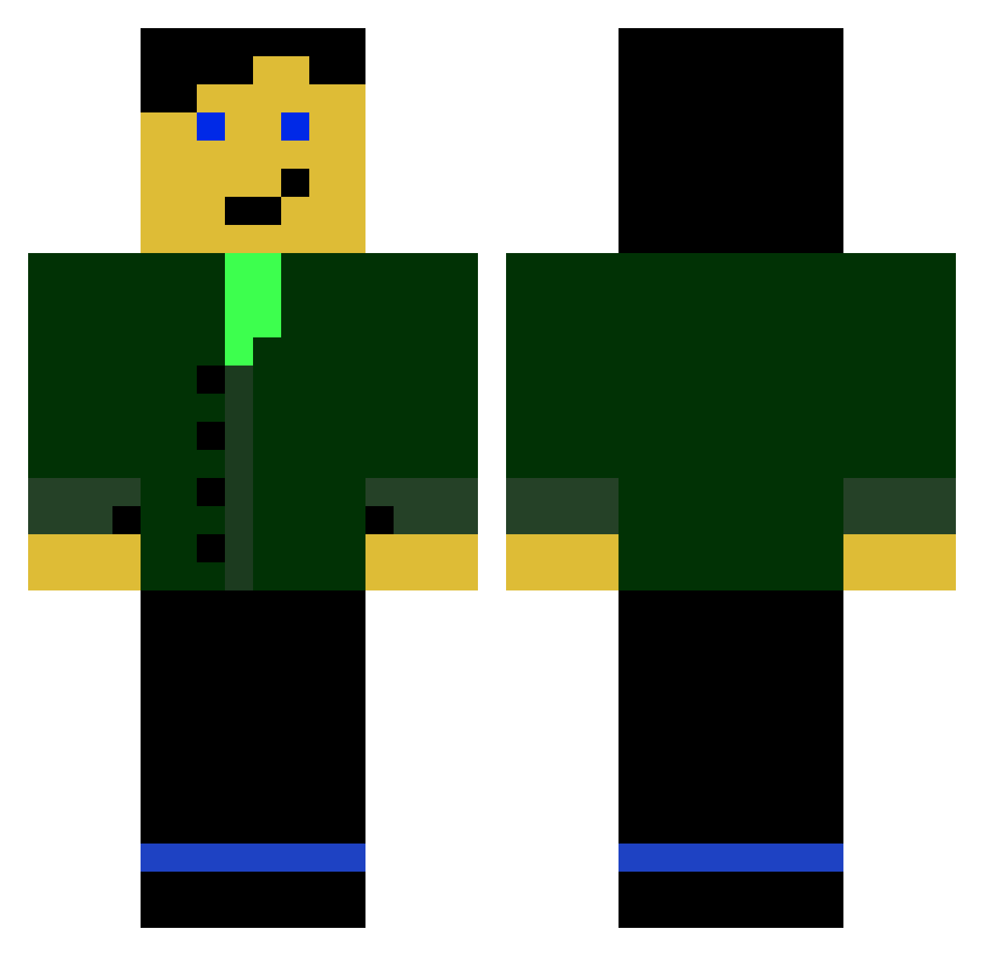 umutplayz1 Minecraft skin, front and back view