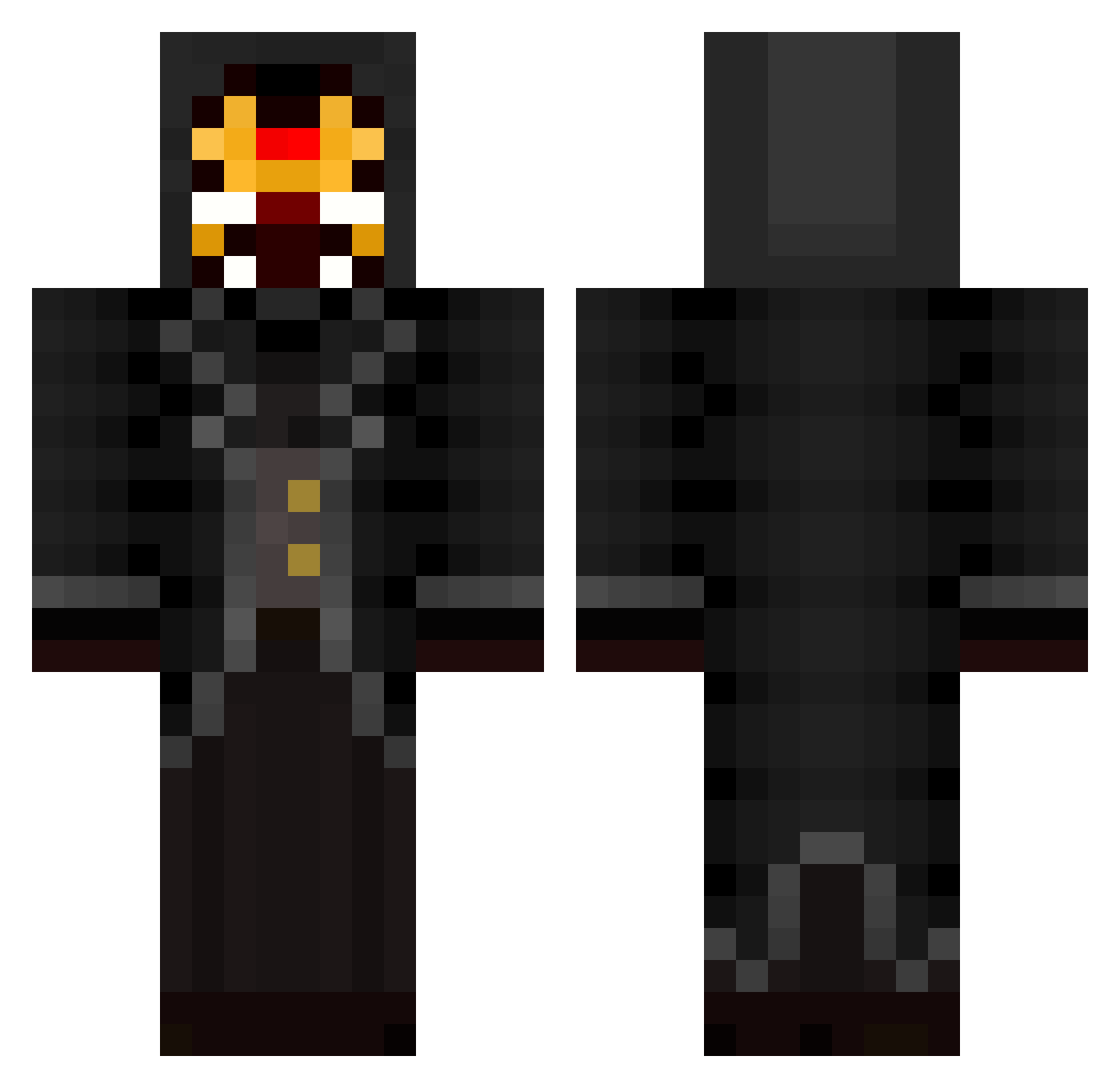 Rocky_52 Minecraft skin, front and back view