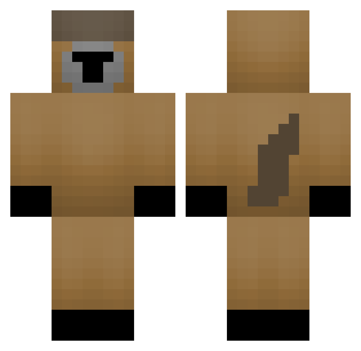ThatSquawk Minecraft skin, front and back view