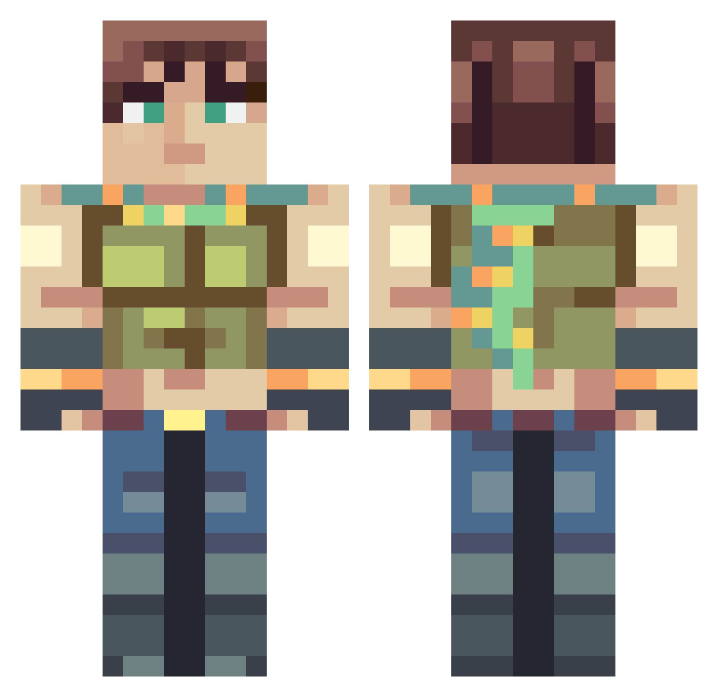 Timmiboy_2008 Minecraft skin, front and back view