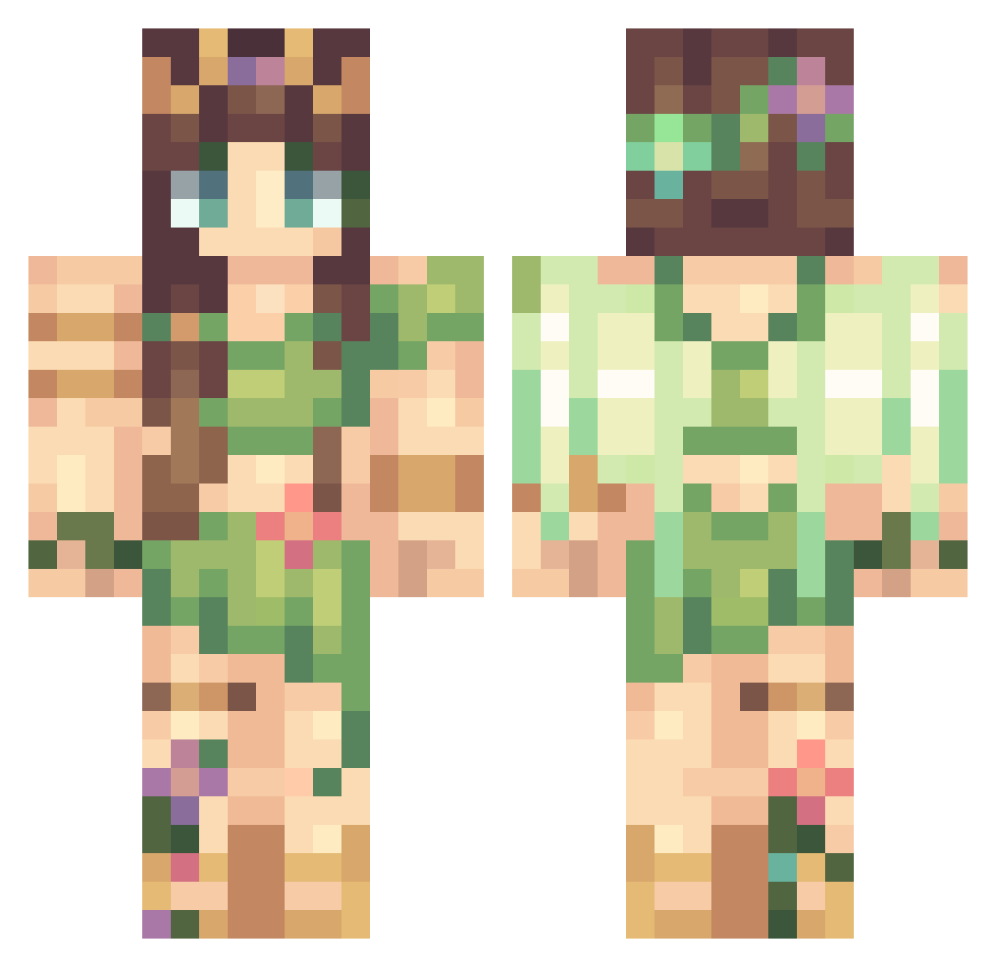 gibby_moonshine Minecraft skin, front and back view