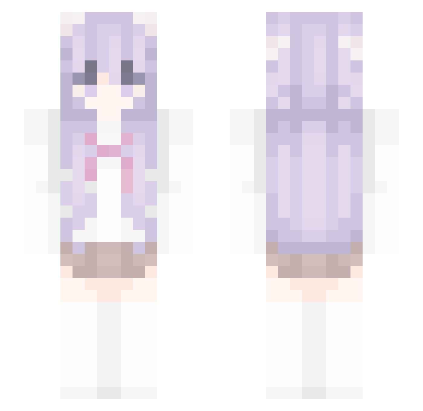 Xiao_BernieChen Minecraft skin, front and back view