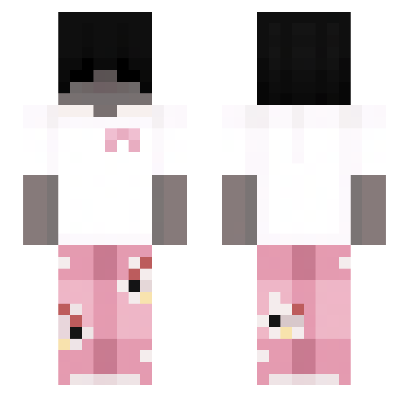 wojtuseek Minecraft skin, front and back view