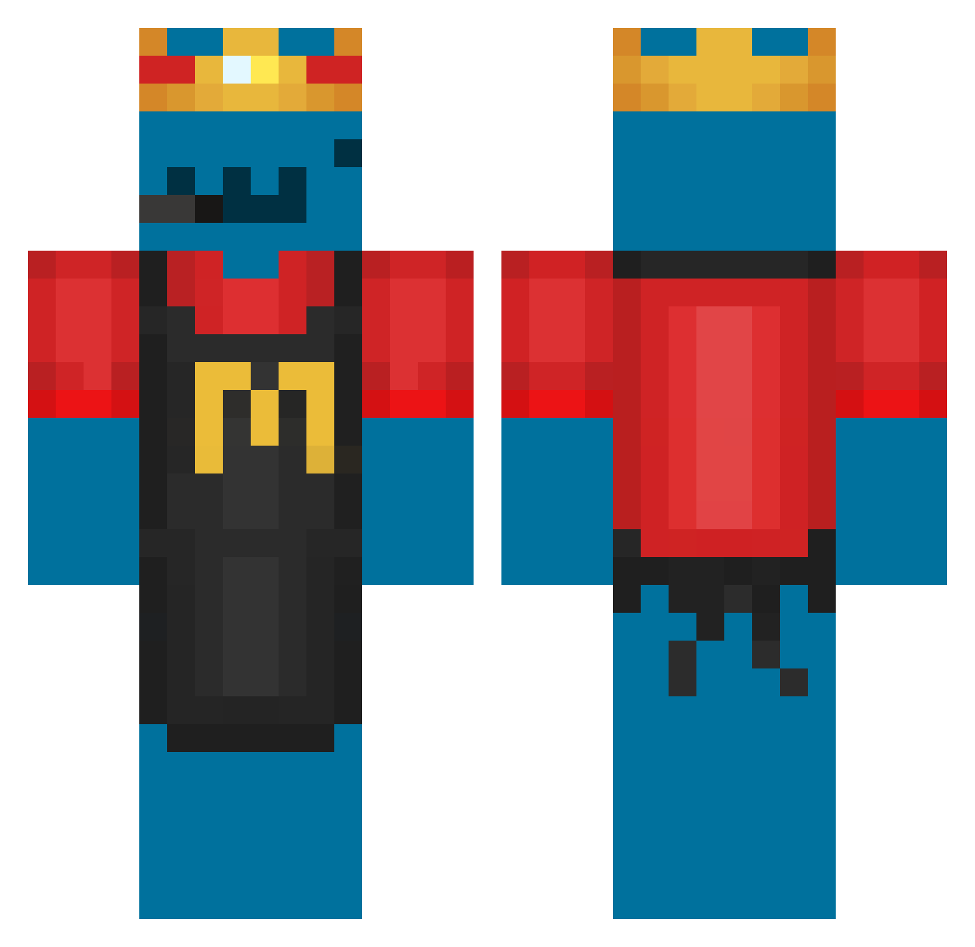Xarnia_ Minecraft skin, front and back view