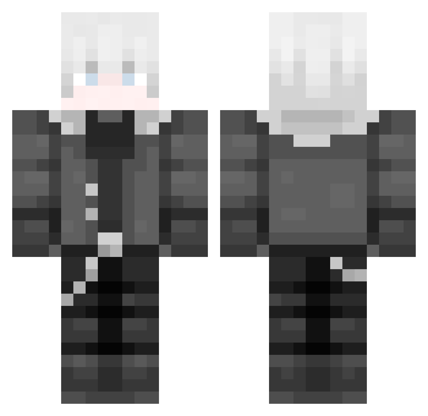 etherside Minecraft skin, front and back view