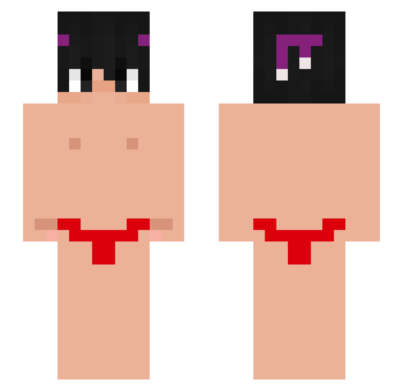 Timixx_ Minecraft skin, front and back view