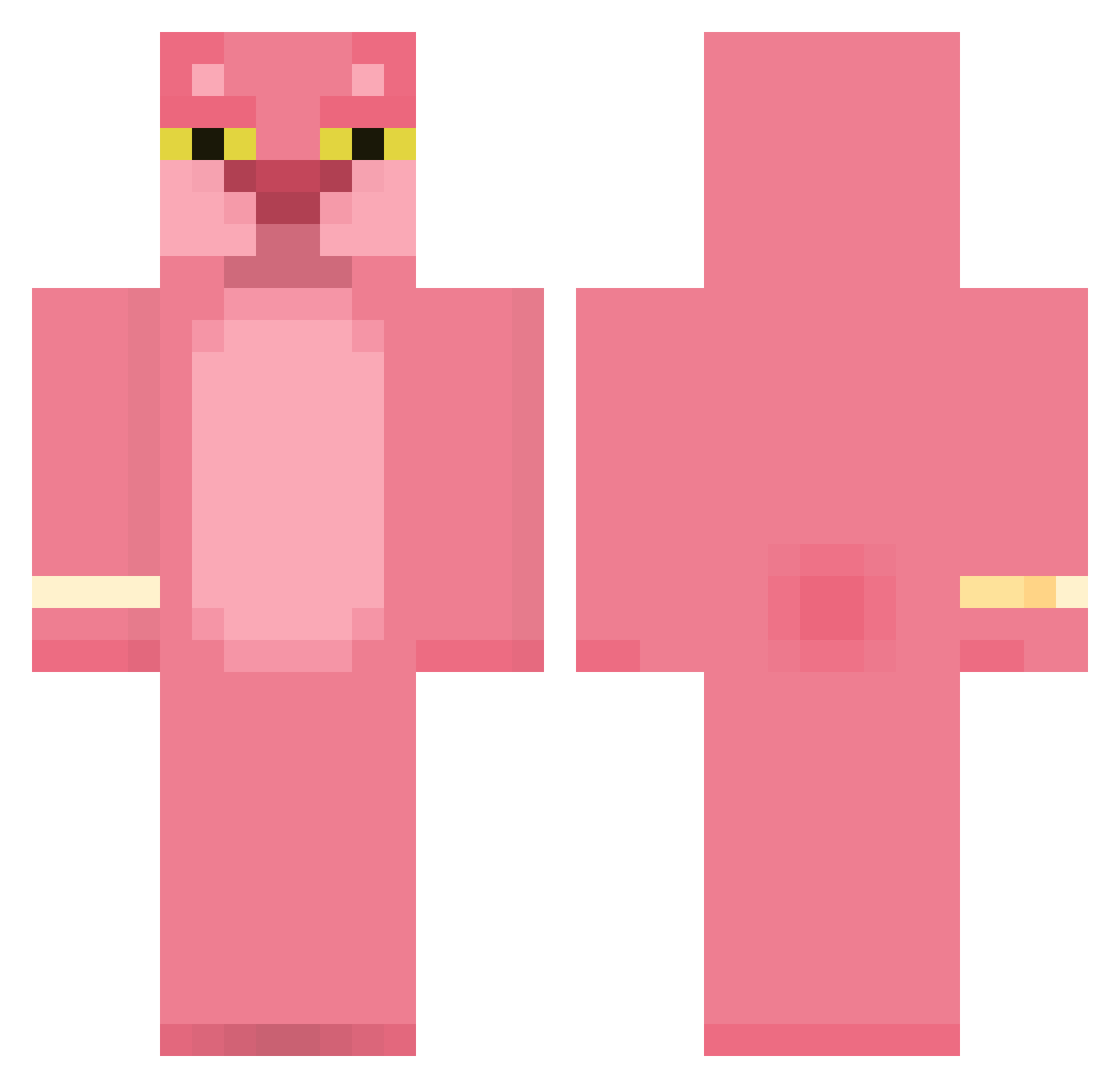 Gusae1 Minecraft skin, front and back view
