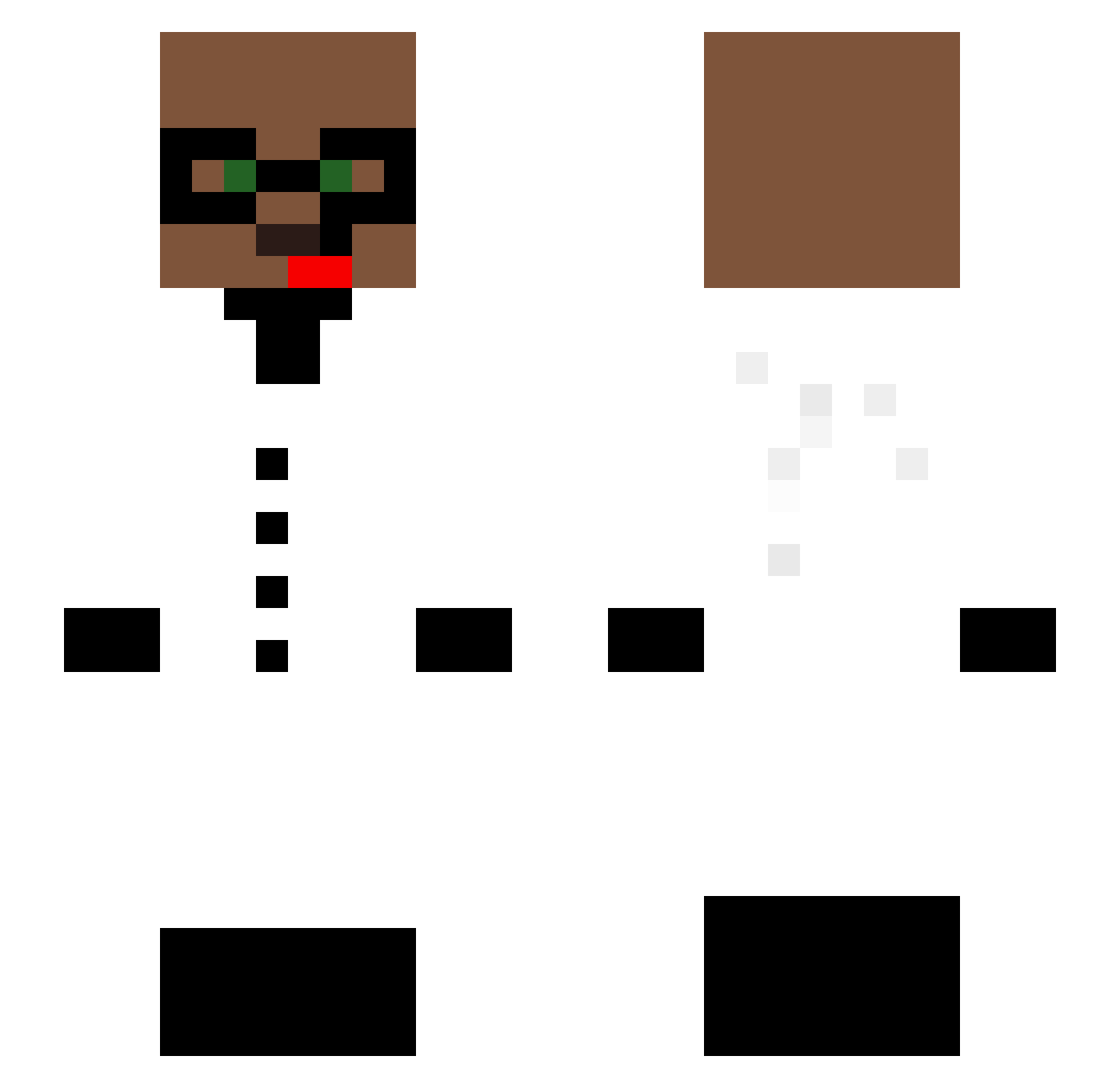 TlRPlTZ Minecraft skin, front and back view