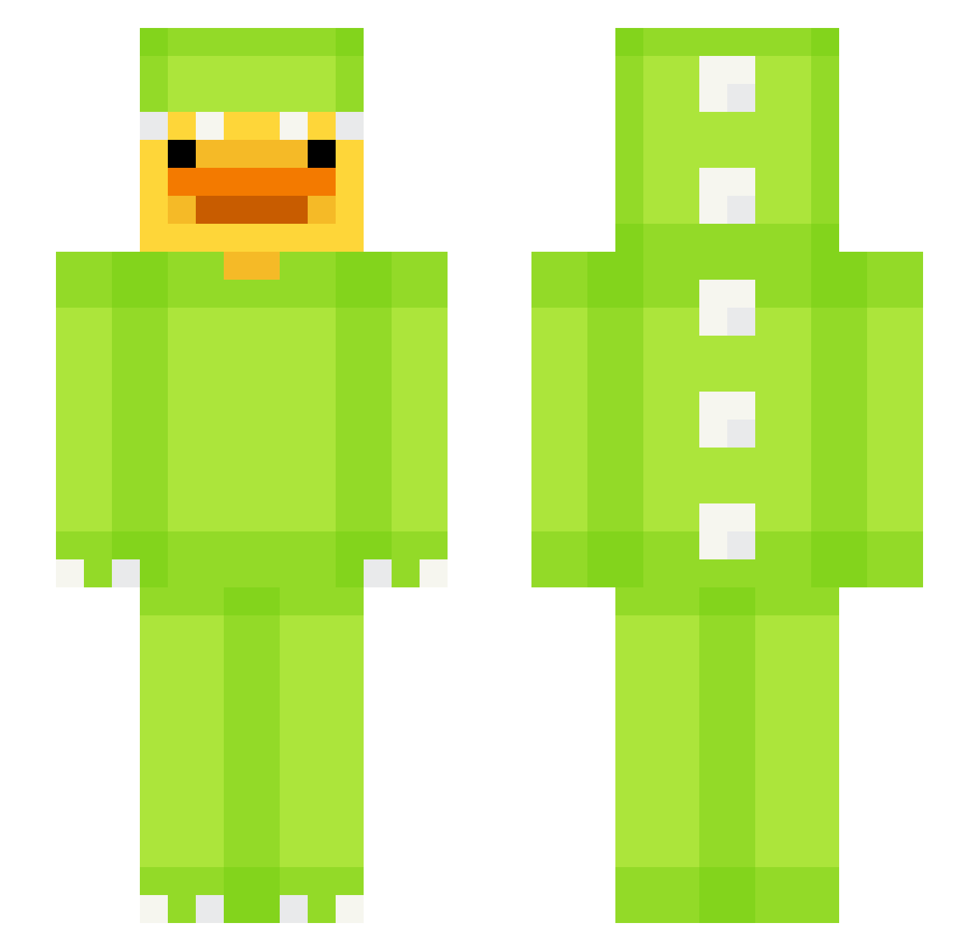 ZvZax23 Minecraft skin, front and back view