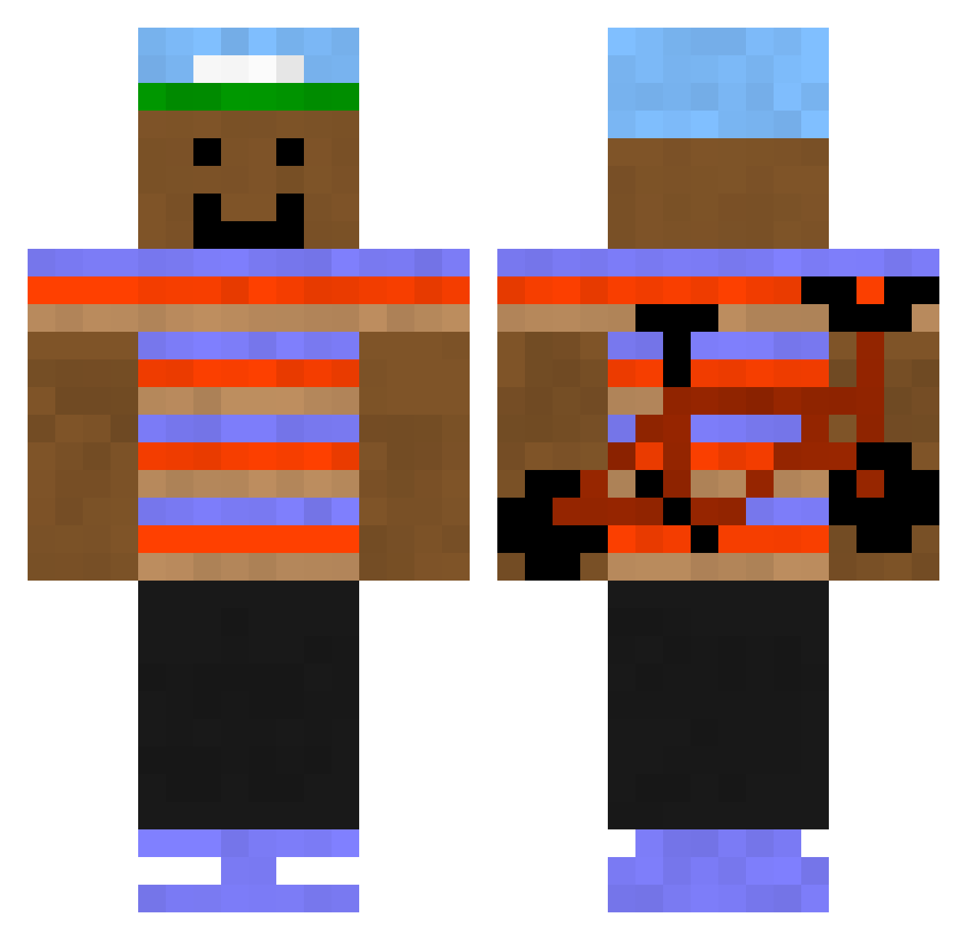 tom_tomas Minecraft skin, front and back view