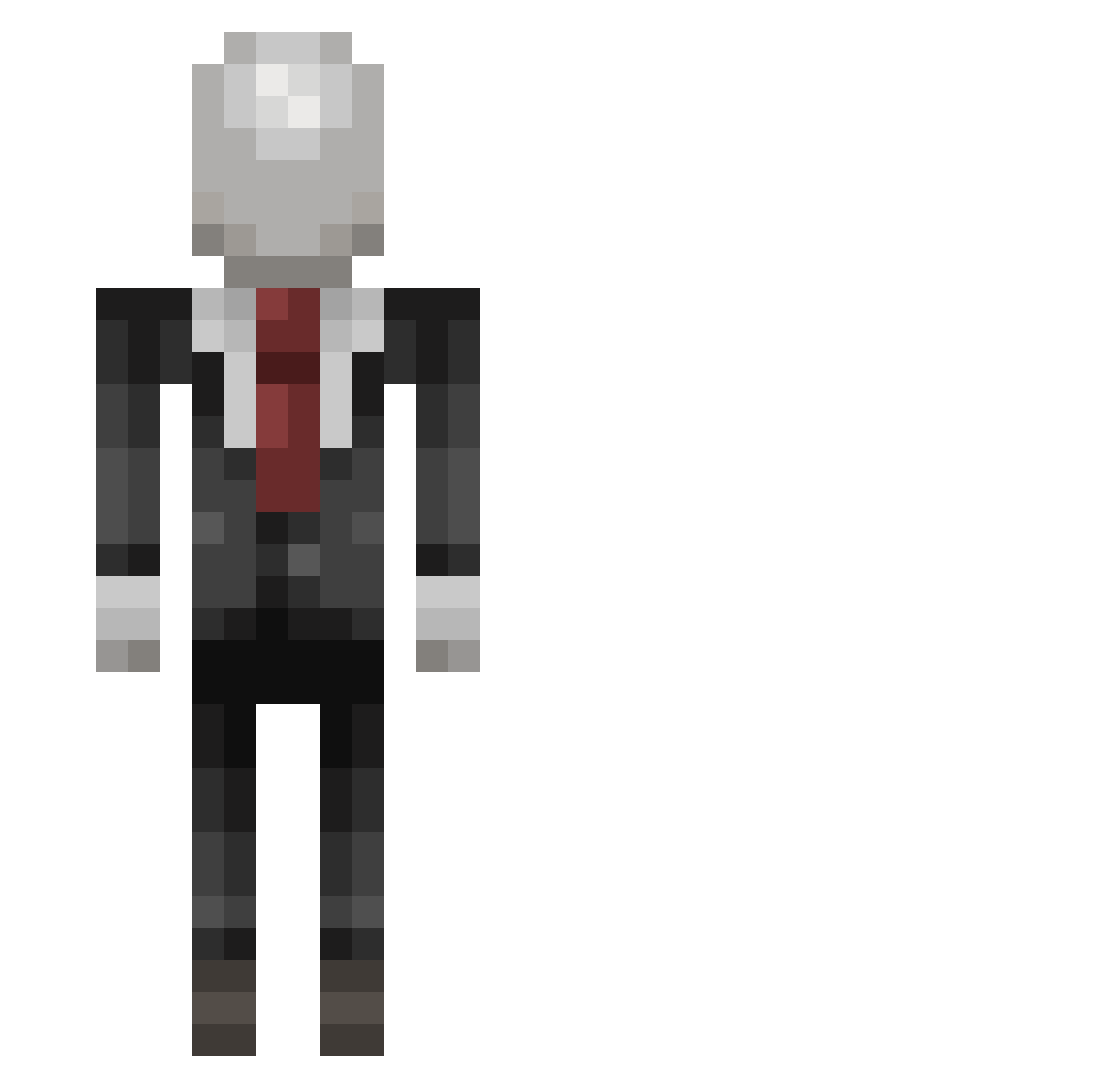 insouciance Minecraft skin, front and back view