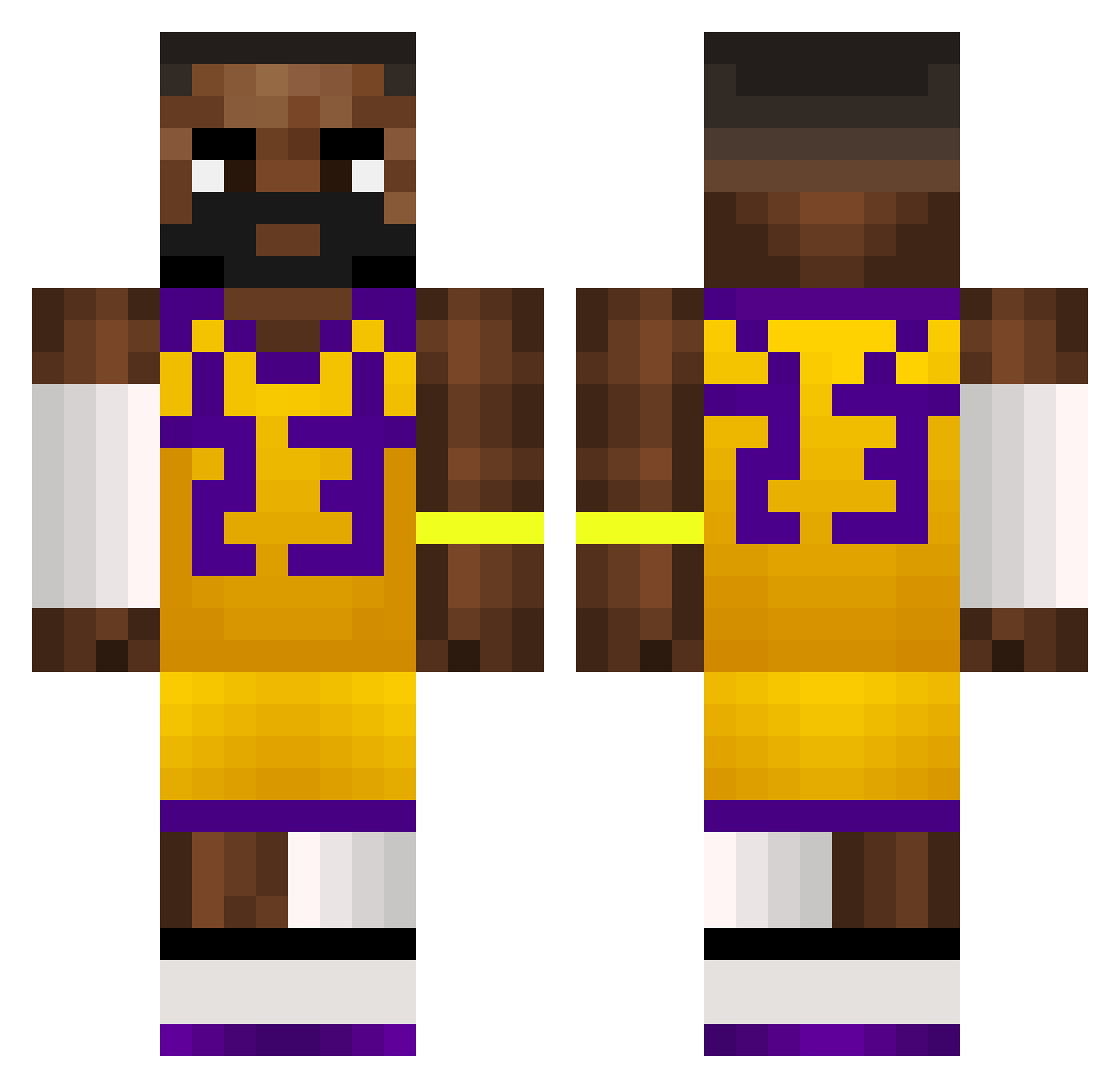 Picklefingers_ Minecraft skin, front and back view