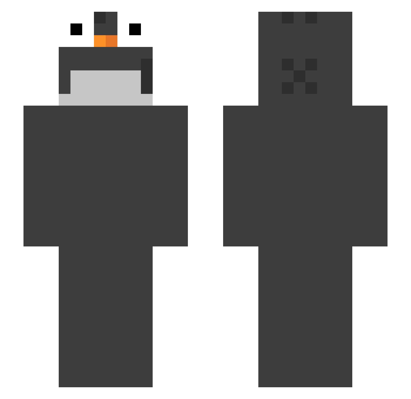 TedykeLmao Minecraft skin, front and back view