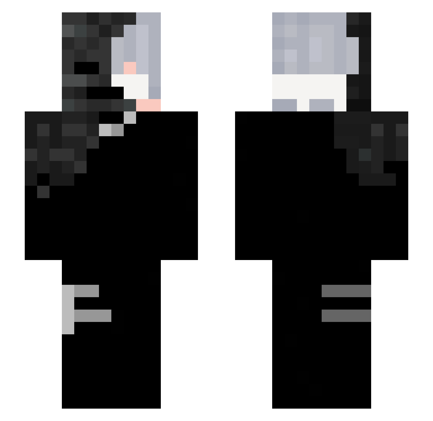 glazedrax Minecraft skin, front and back view