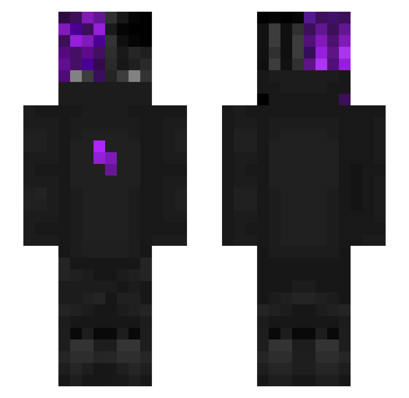 Ti_cTac Minecraft skin, front and back view