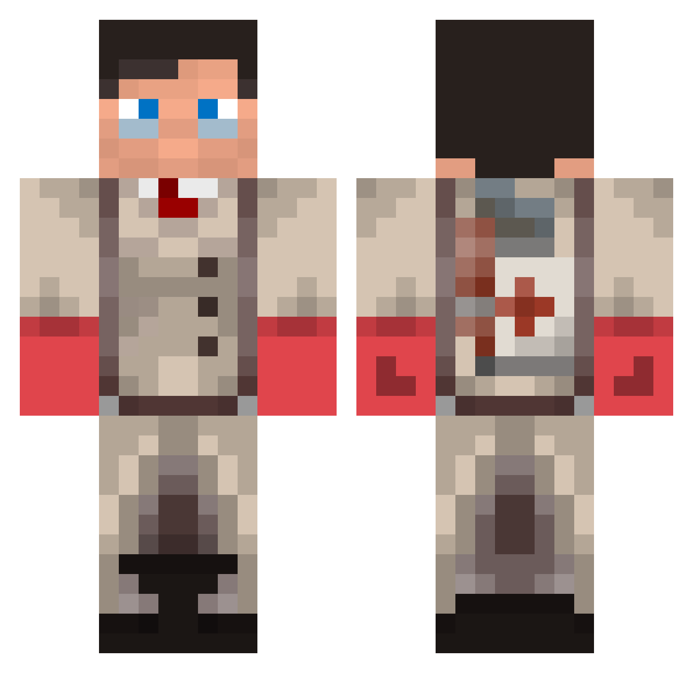 ASAPjoeyyy Minecraft skin, front and back view