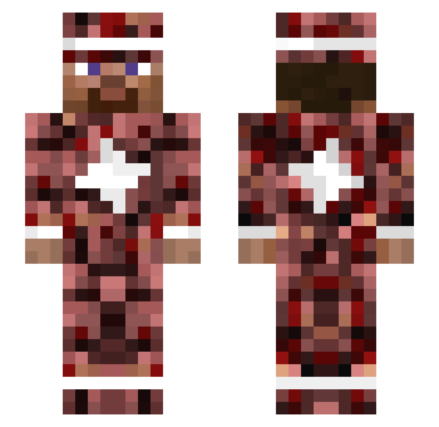 wartmacroer11 Minecraft skin, front and back view