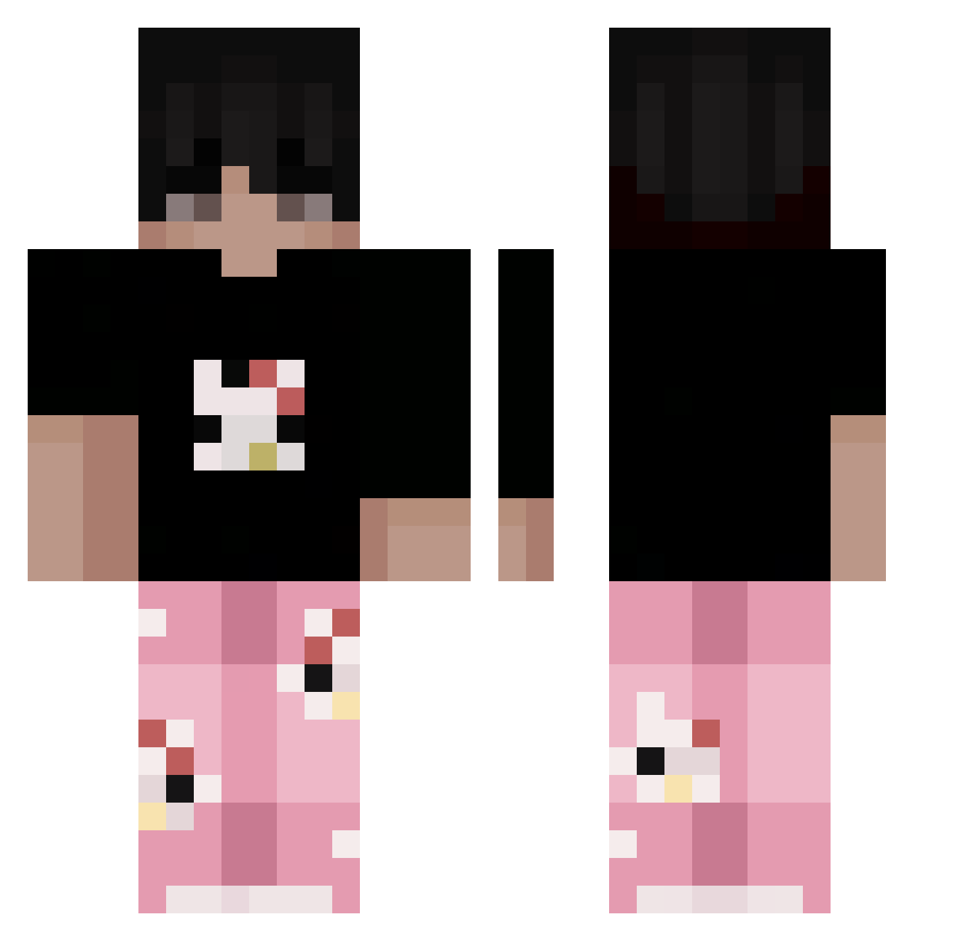 zdep__ Minecraft skin, front and back view