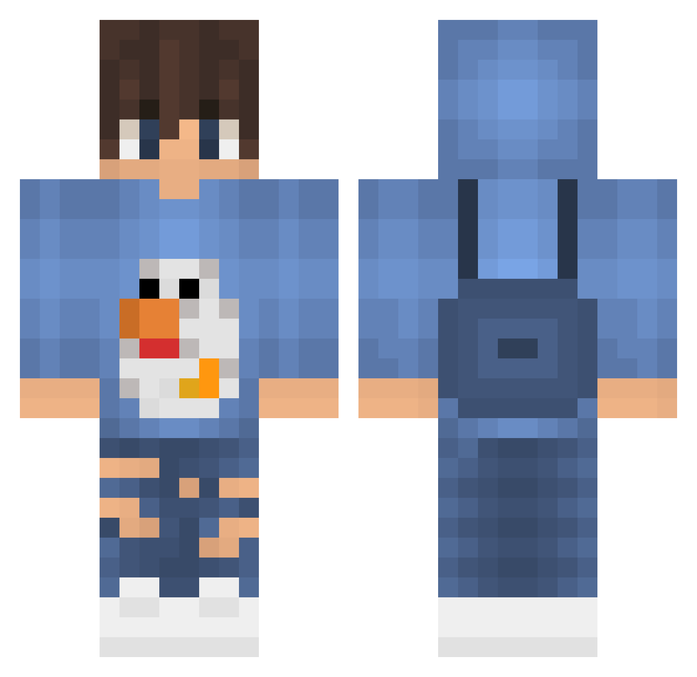 rtrider33 Minecraft skin, front and back view