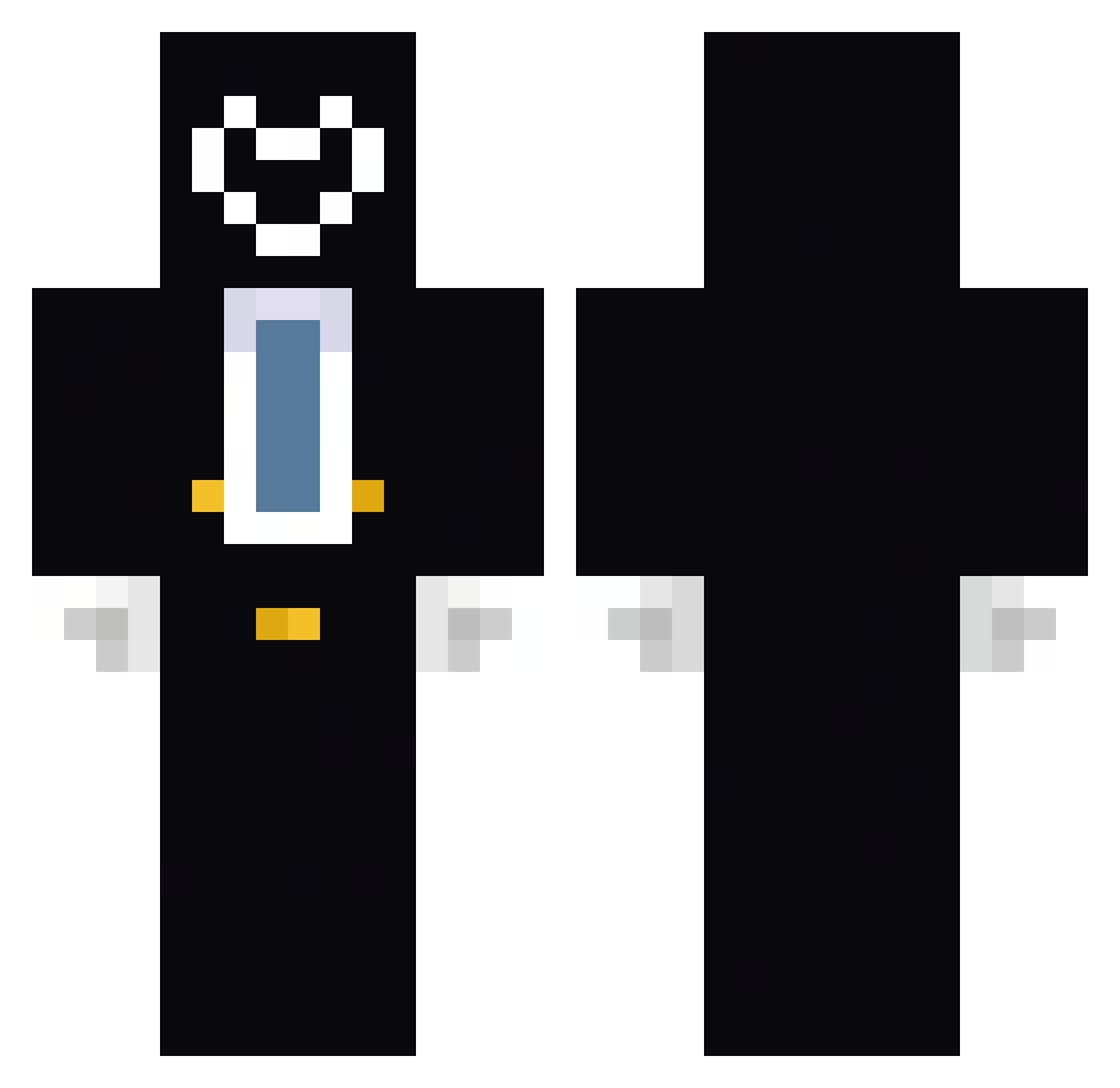 remedo Minecraft skin, front and back view