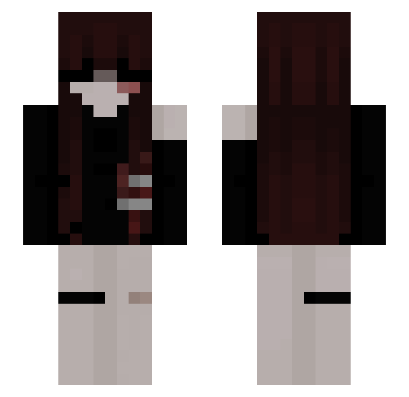 shadowontwitch Minecraft skin, front and back view