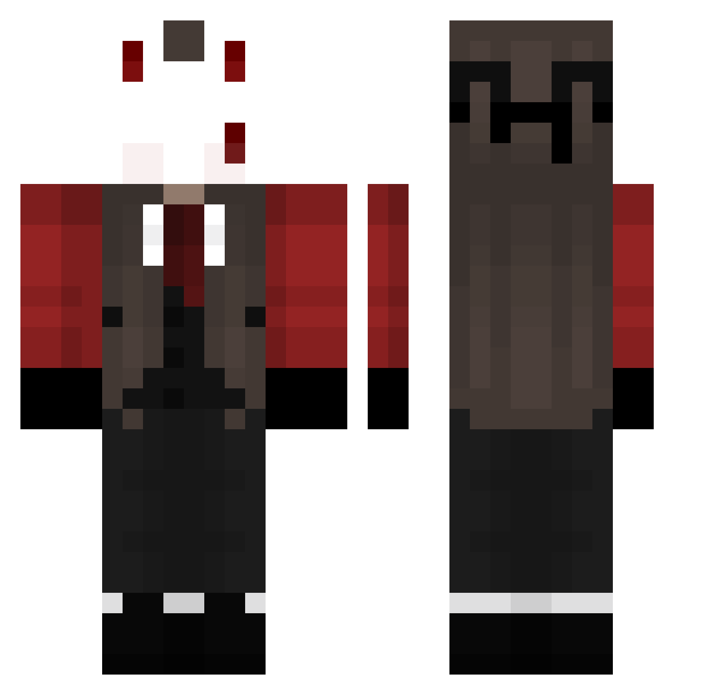 ilestsolo Minecraft skin, front and back view