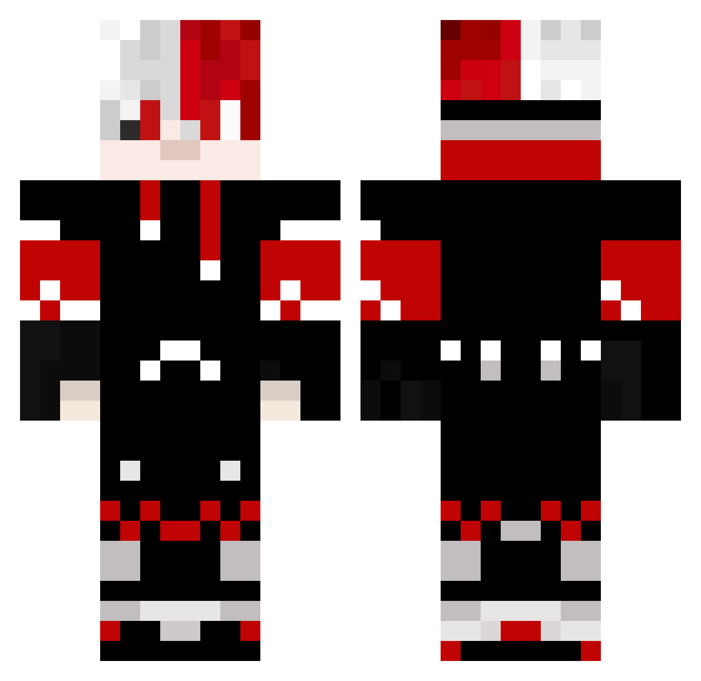 batninja2004 Minecraft skin, front and back view
