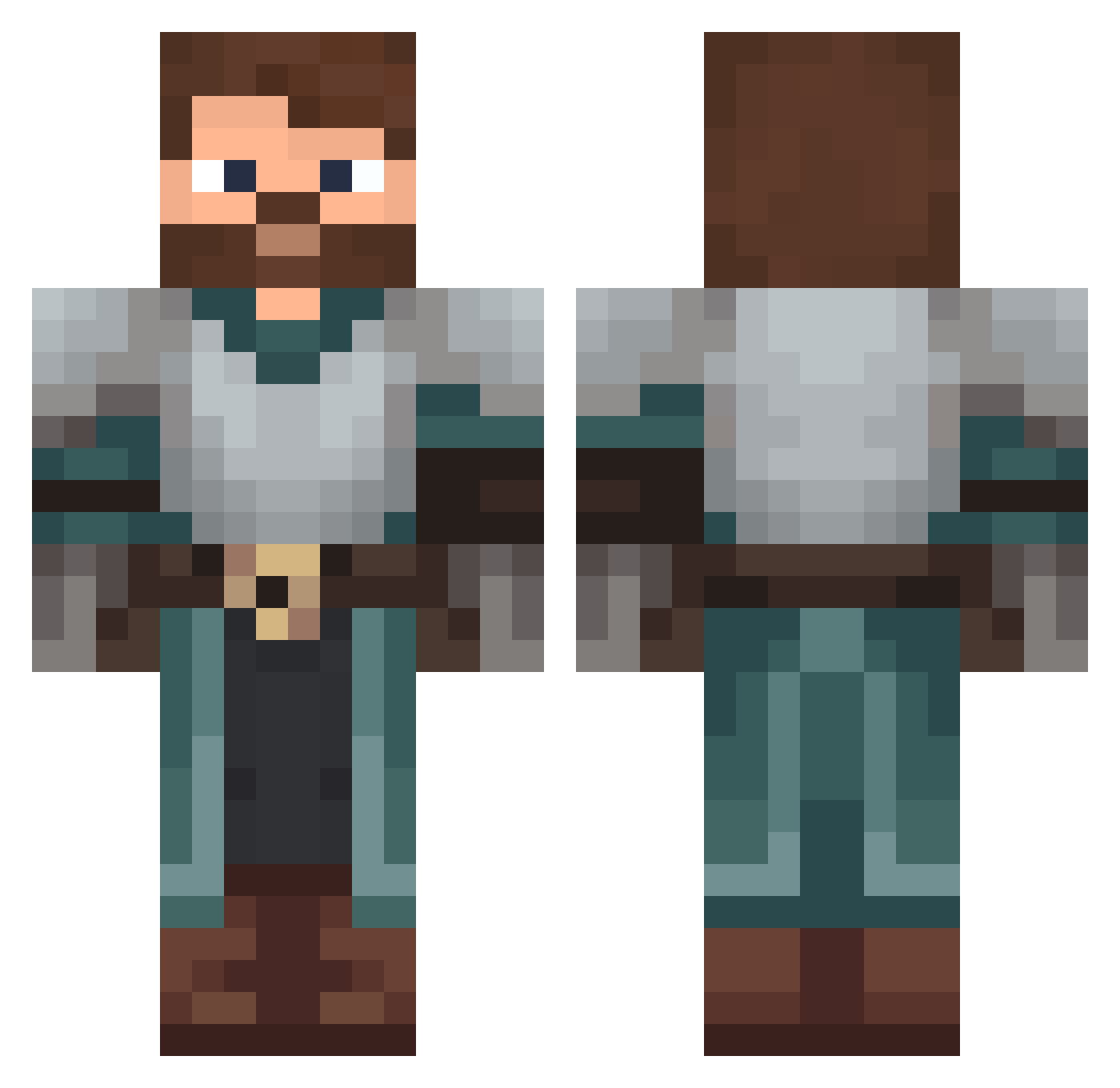XxX_dimgrom169ru Minecraft skin, front and back view
