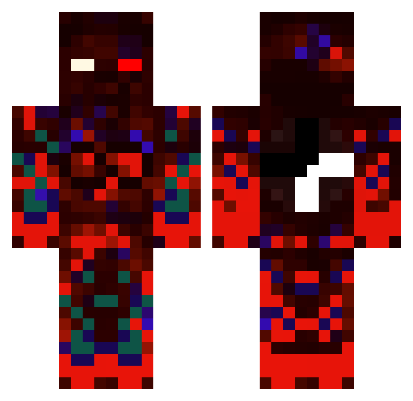 mystery0906 Minecraft skin, front and back view