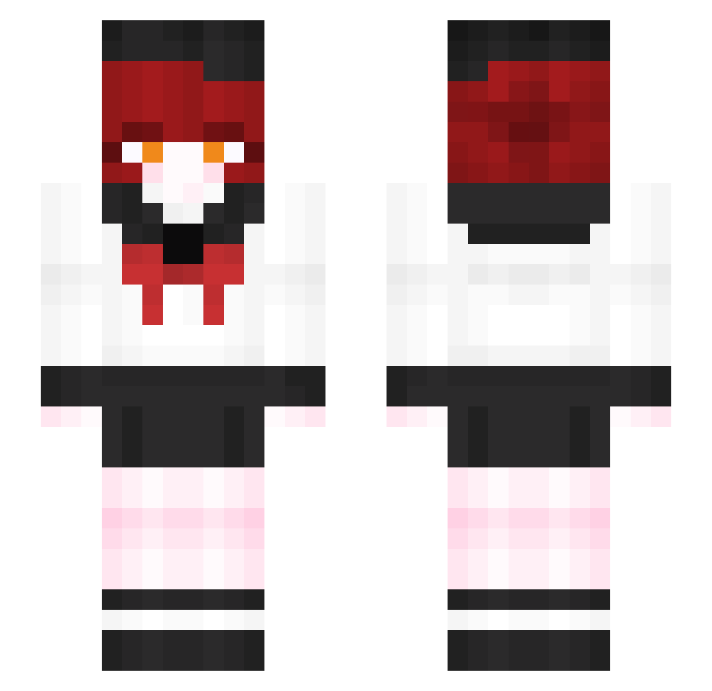 yuyul_0 Minecraft skin, front and back view