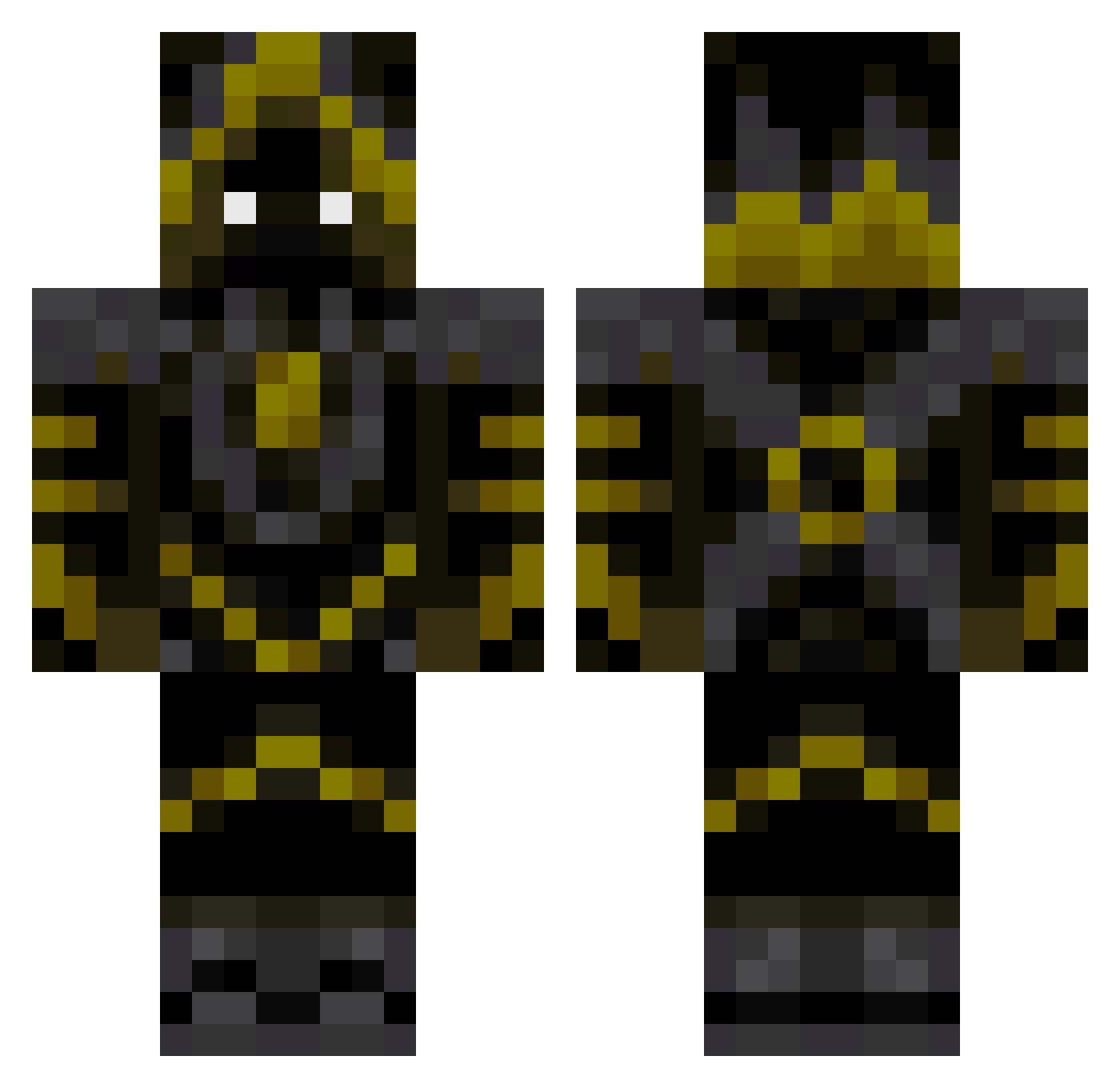 Missmie91 Minecraft skin, front and back view