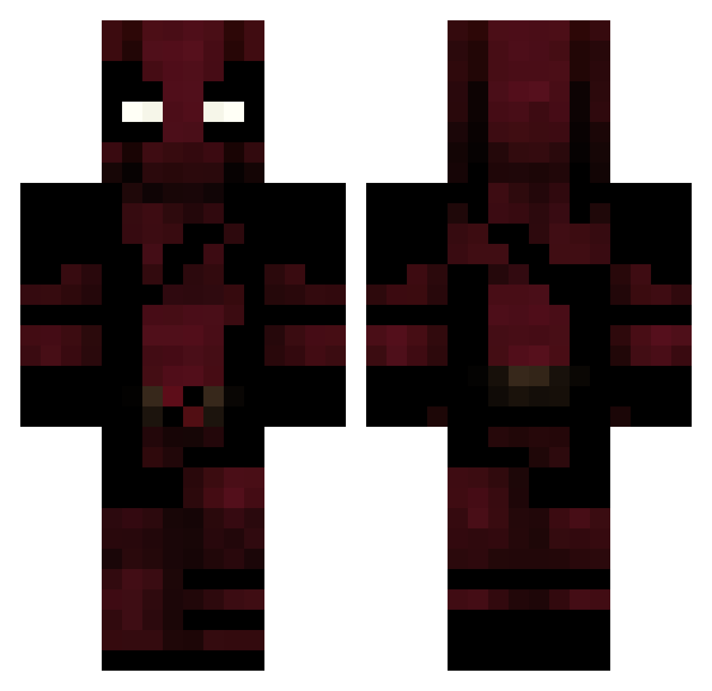 velenaa Minecraft skin, front and back view