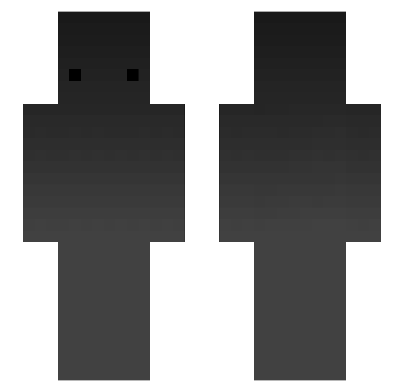Vii_Wiii Minecraft skin, front and back view