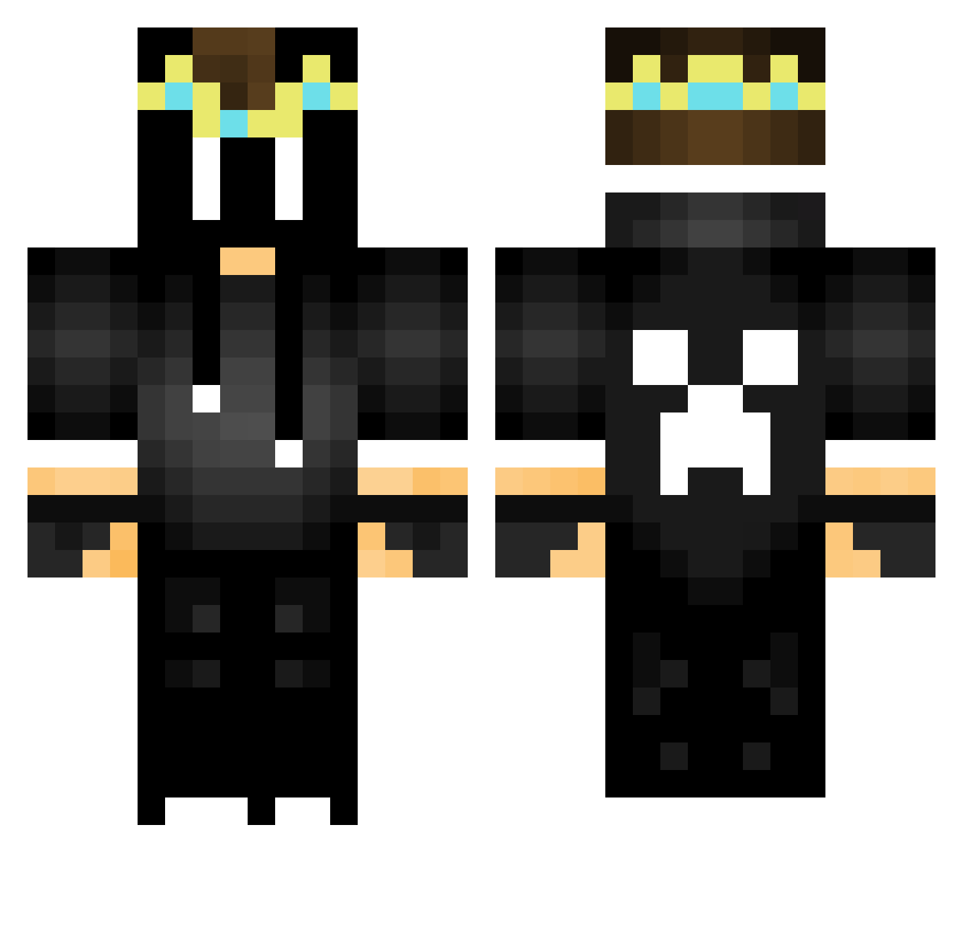 Dinklebamp_1944 Minecraft skin, front and back view