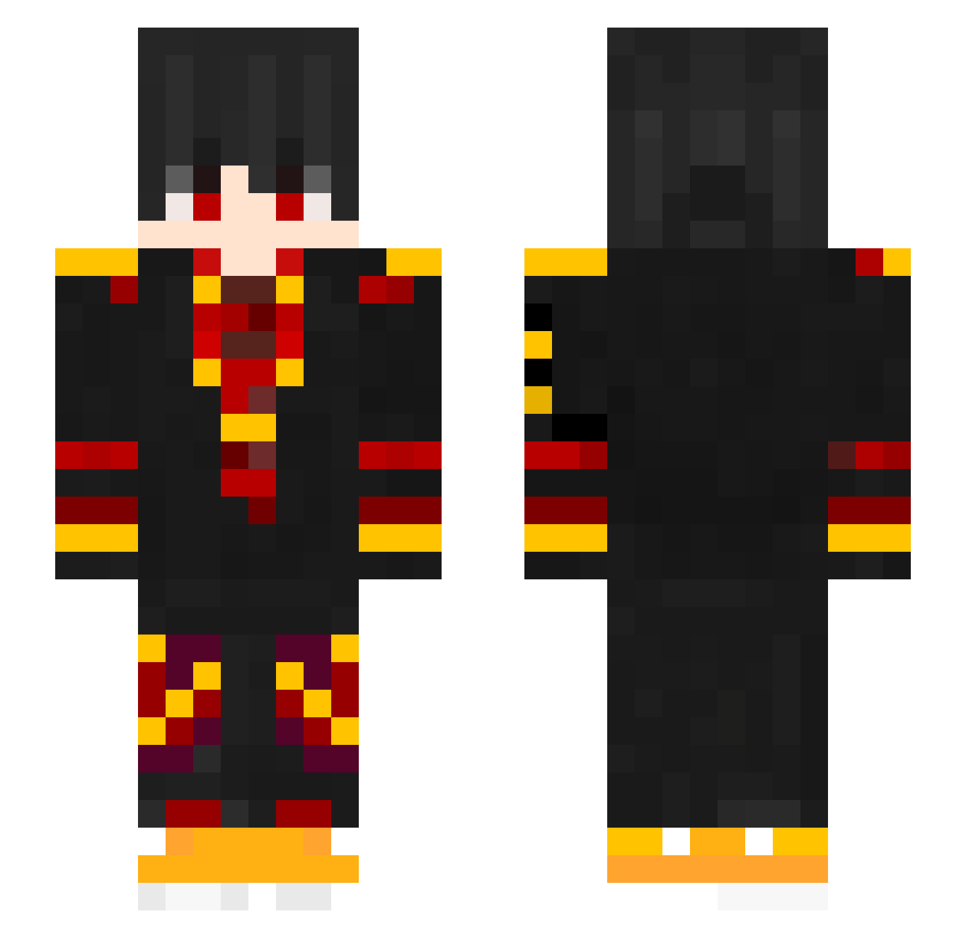 Chl3b_ Minecraft skin, front and back view