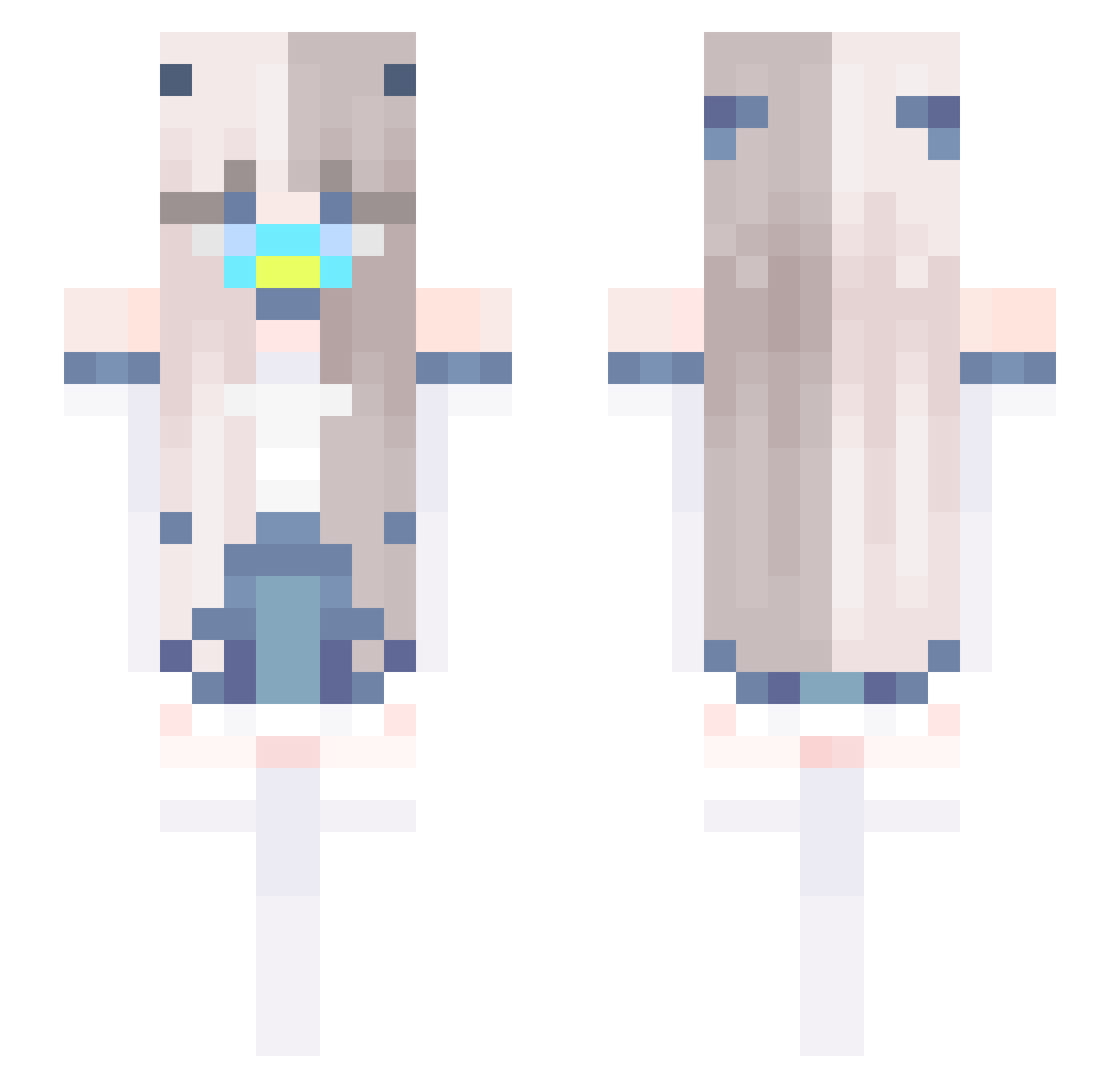viotone215 Minecraft skin, front and back view