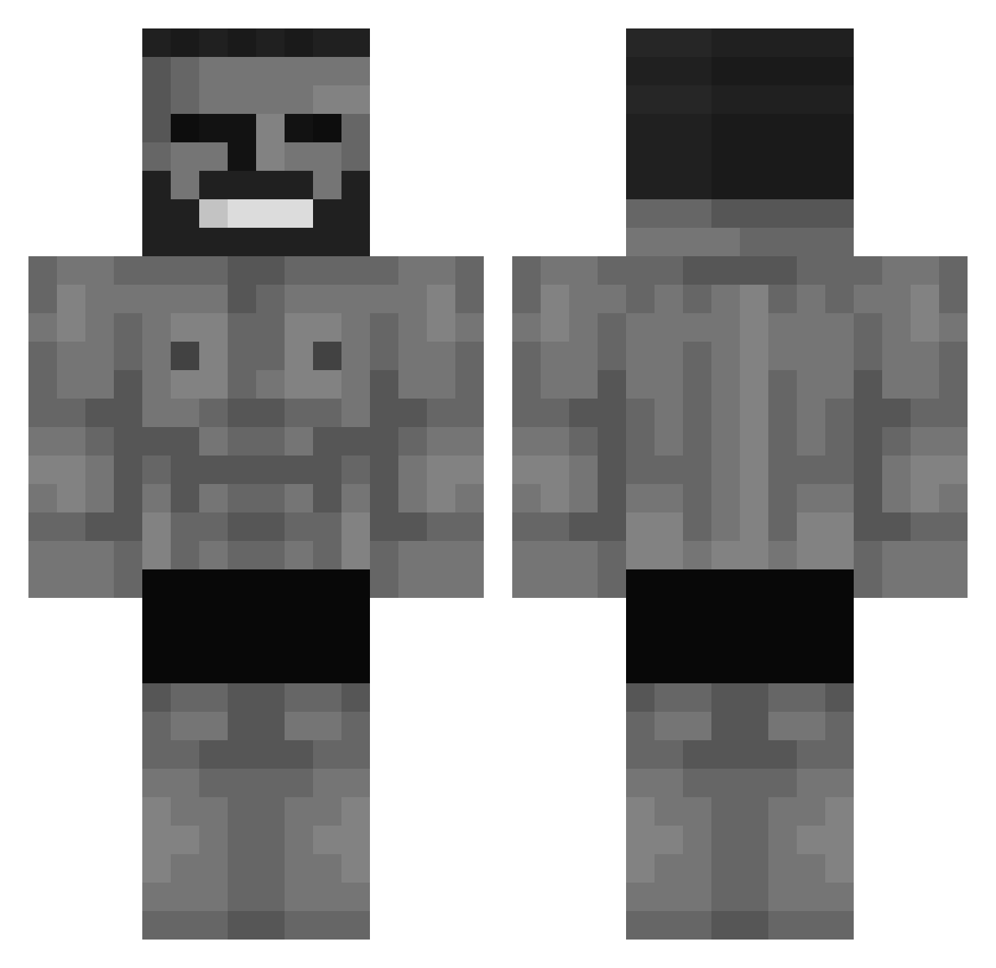 heoci02 Minecraft skin, front and back view