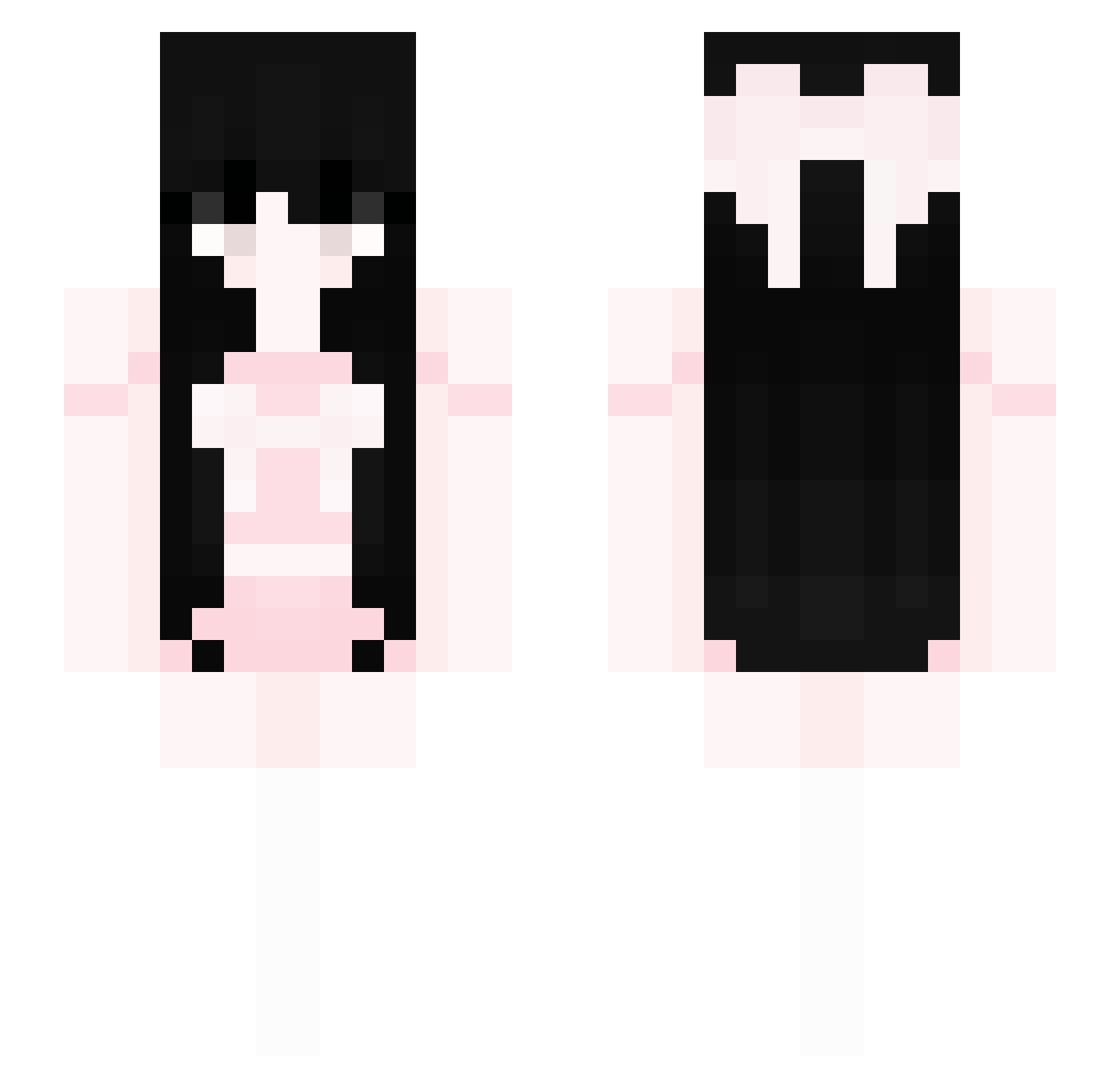 betzalda Minecraft skin, front and back view
