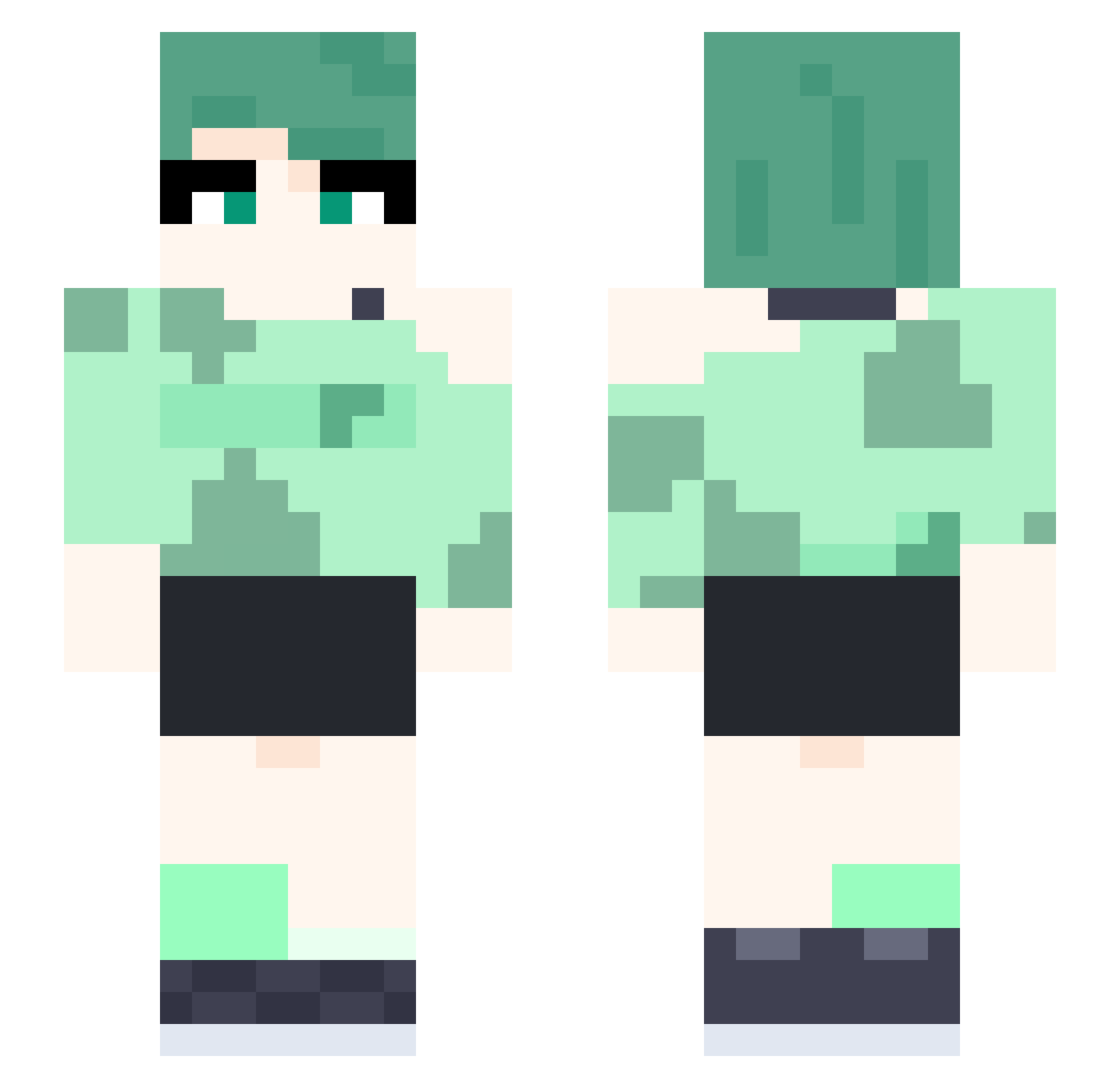 Tuba_Walrus Minecraft skin, front and back view