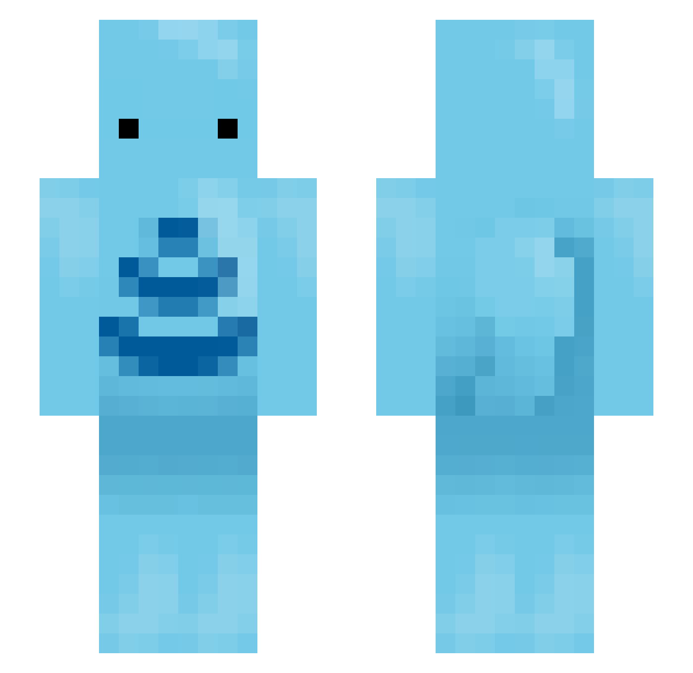 katamiiii Minecraft skin, front and back view