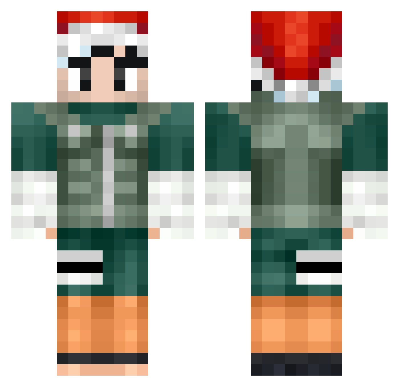 RathausLvl11 Minecraft skin, front and back view