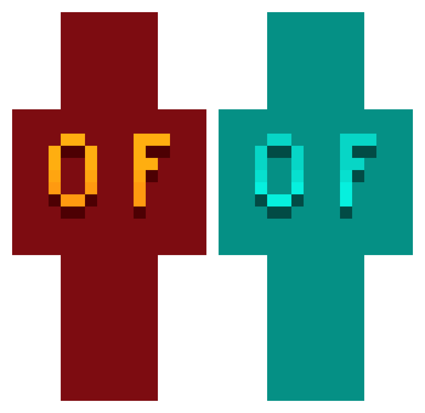 voqg_ Minecraft skin, front and back view