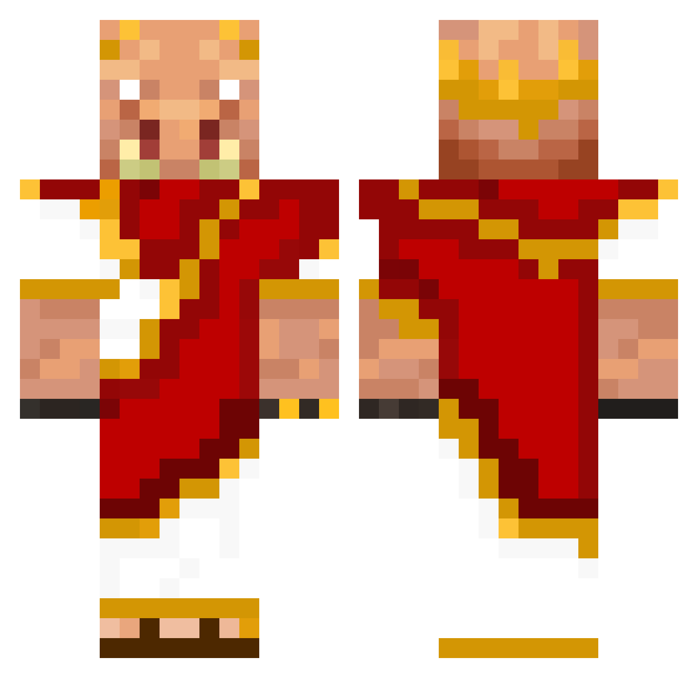 CJS82009 Minecraft skin, front and back view