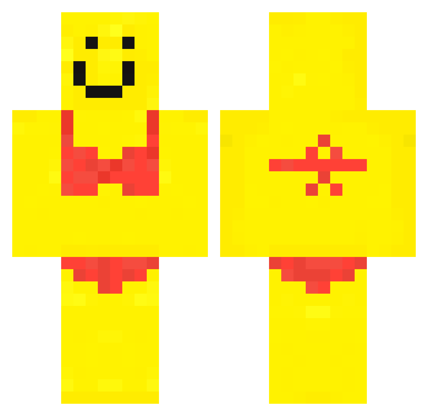 goin6 Minecraft skin, front and back view