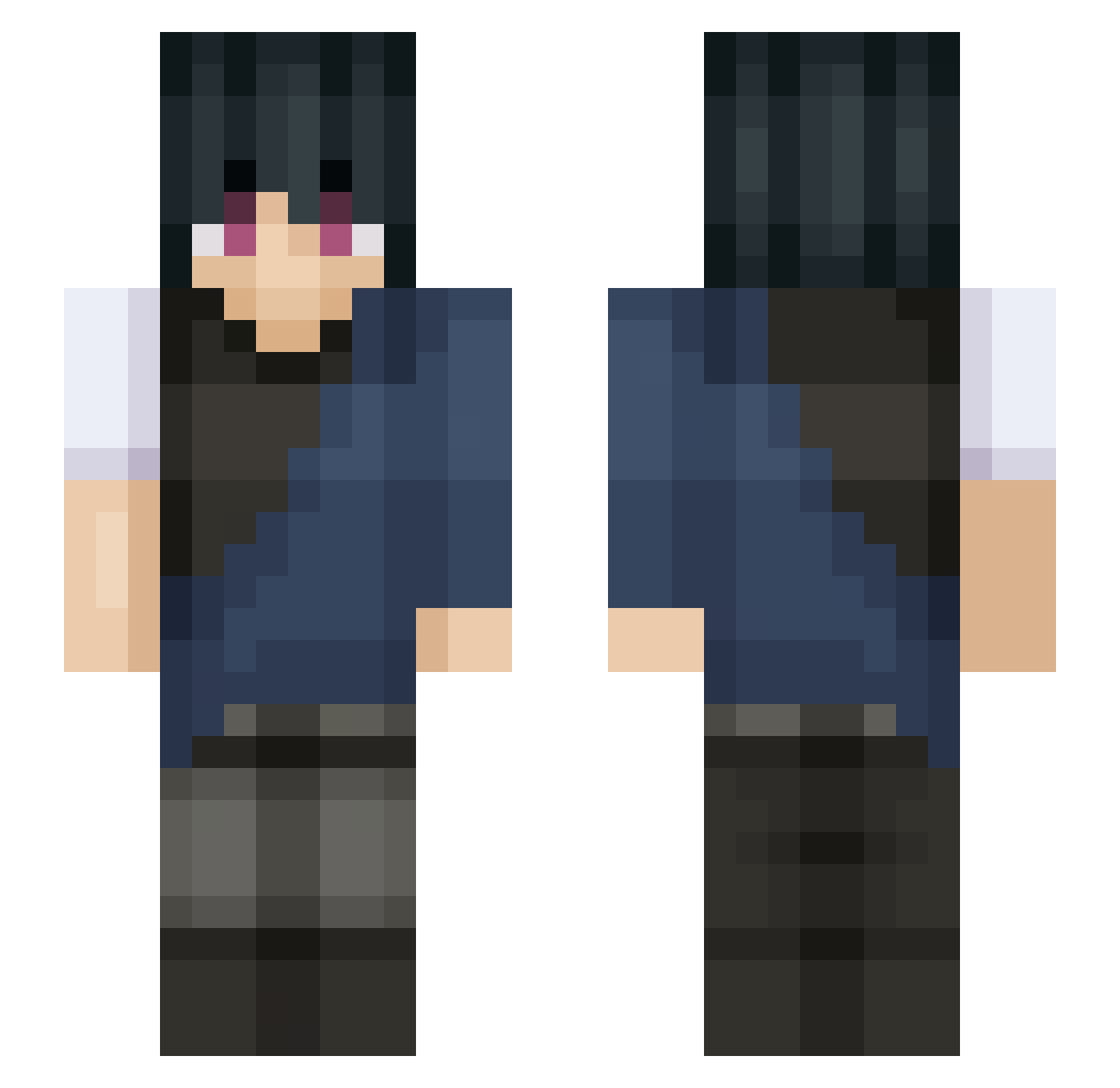 Yacine__ Minecraft skin, front and back view