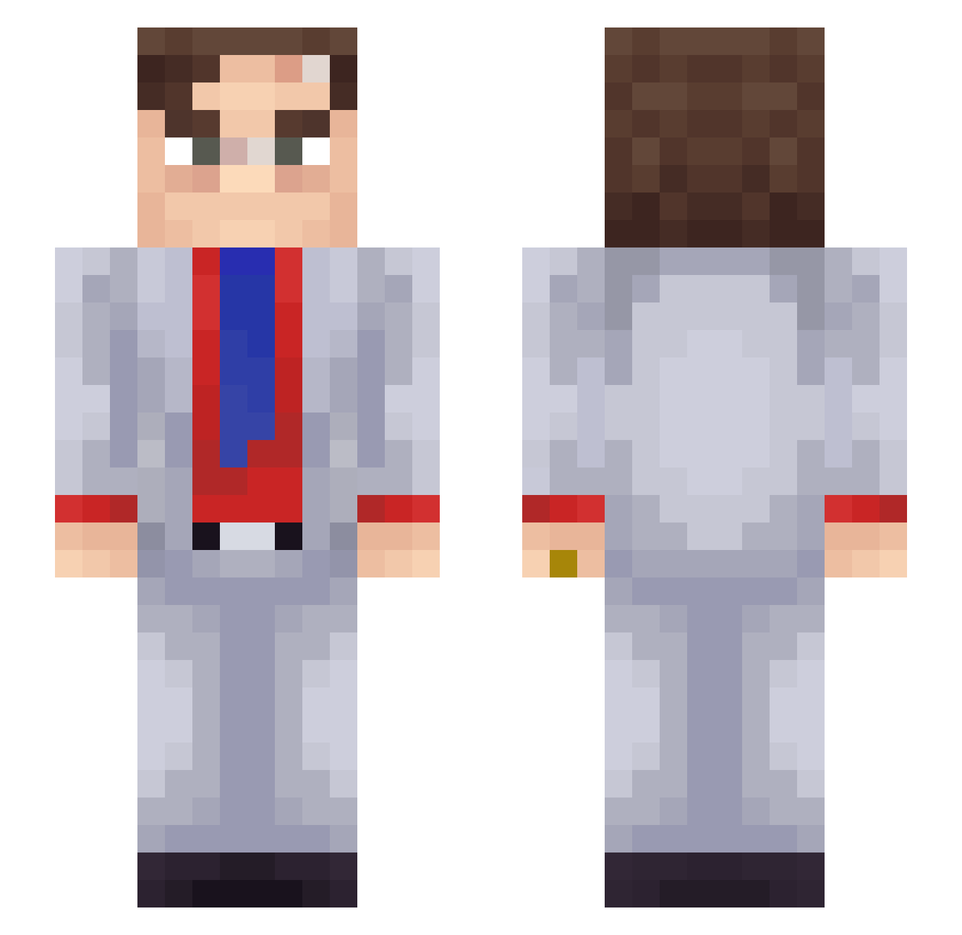 DDDman457 Minecraft skin, front and back view