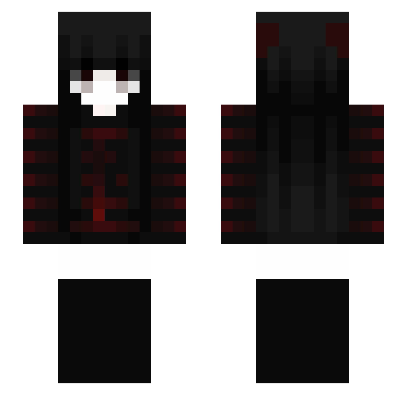 suziiaa Minecraft skin, front and back view