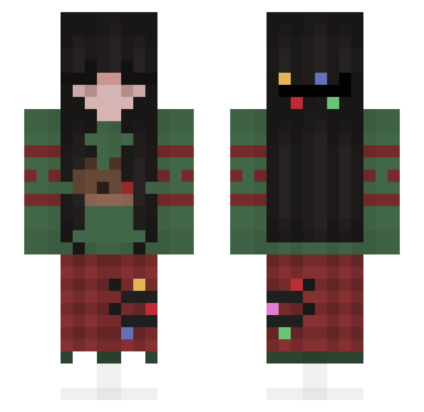 cosjeni Minecraft skin, front and back view