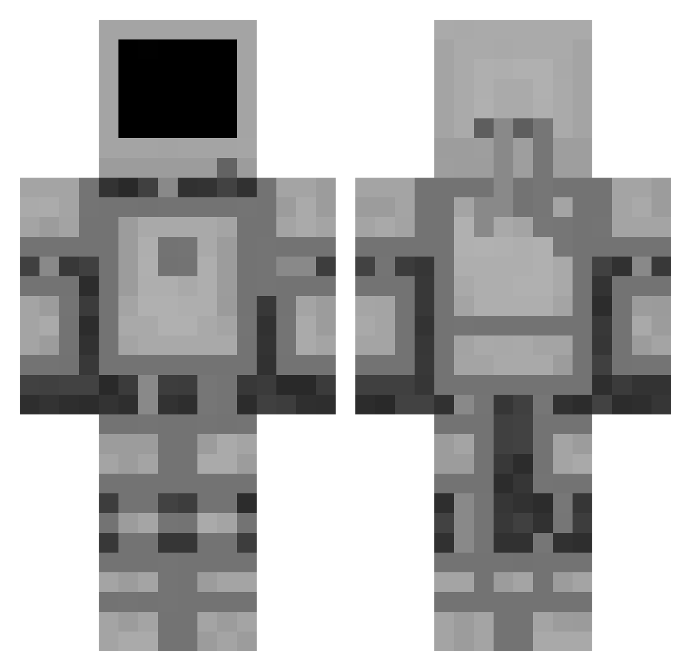 touchMyangus Minecraft skin, front and back view